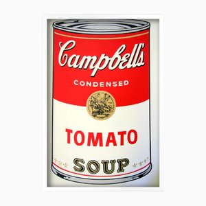 Sunday B. Morning after Andy Warhol, Campbells Tomato Soup, Silkscreen Print, Framed