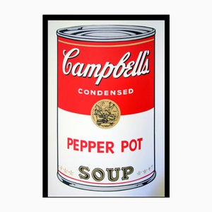 Sunday B. Morning after Andy Warhol, Campbells Pepper Pot Soup, Serigrafía, Enmarcado