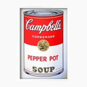 Sunday B. Morning after Andy Warhol, Campbells Pepper Pot Soup, Silkscreen Print, Framed