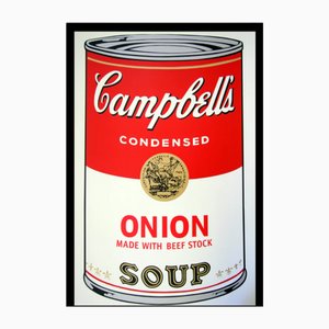 Sunday B. Morning after Andy Warhol, Campbells Onion Soup, Serigrafía, Enmarcado
