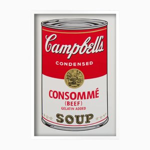 Sunday B. Morning after Andy Warhol, Campbells Consomme Soup, Serigrafía, Enmarcado