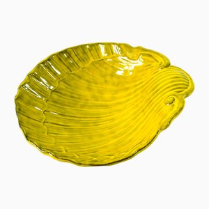 Plat Coquillage PV en Céramique Vernie, Italie, 1970s