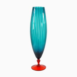 Grand Vase Empoli Art en Verre, Italie, 1970s