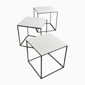 Cubic Nesting Tables by Poul Kjærholm, 1960, Set of 3