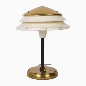 Lámpara de mesa Mid-Century de latón de Zukov, años 50