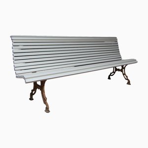 Cream Garden Bench, 1890s