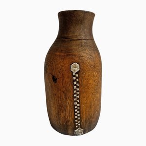 Vintage Tutsi Holz Topf, 1960er