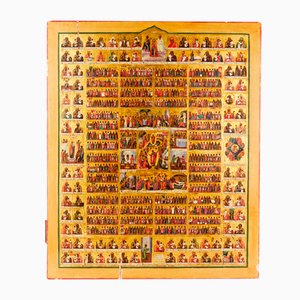 Magnificent Holidays with an Annual Menaion and a Two-Row Cycle of Theotokos Icons, 19th Century