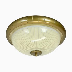 Applique Murale Ronde en Métal par Gio Ponti, 1950s