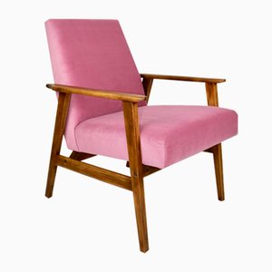 Pinker Vintage Fox Sessel, 1970er
