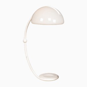 Vintage Italian White Serpente Floor Lamp by Elio Martinelli for Martinelli Luce, 1965