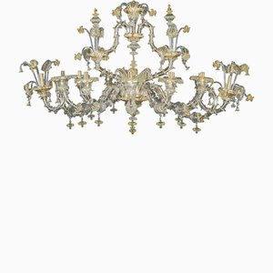 Murano Glass Boat Chandelier, 1970s