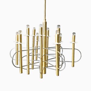 Vintage Chandelier by Gaetano Sciolari, 1970s