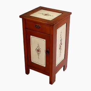 Table de Chevet Vintage Peinte à la Main, 1950s