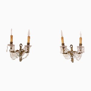 Antique French Wall Lights, 19th Century, Set of 2
