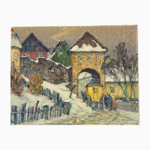 Richard Albitz, The Christmas Post, 1910, Oil on Canvas