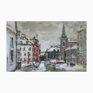 Magdalena Spasowicz, Warschau: New Town, Acryl auf Karton, 2005