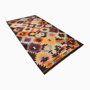 Vintage Ethnic Wool Kilim Rug