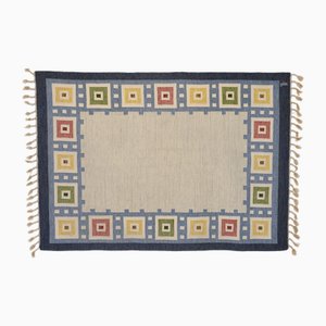 Grand Tapis Kilim Mid-20ème Siècle, Suède, 1960s