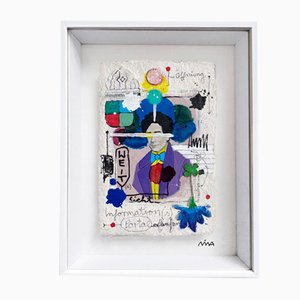 Nina Lanner, Weitsicht, Acrílico sobre papel, 2022, Enmarcado