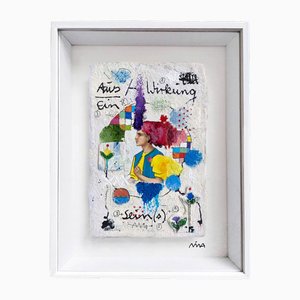 Nina Lanner, Auswinkung, Acrylic on Paper, 2022, Framed