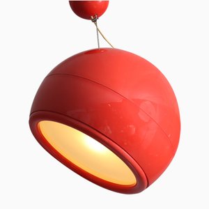 Lámpara colgante Pallade italiana vintage de Studio Tetrarch para Artemide, años 60