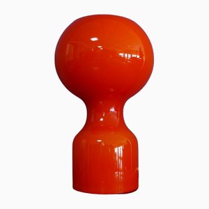 Red Opalglas Table Lamp by Jean-Paul Emonds-Alt for Philips, 1960s