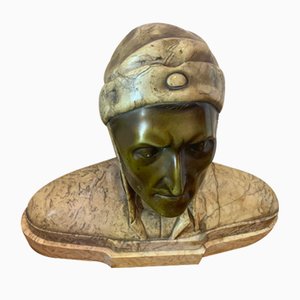 Marble Bust of the Italian Poet Dante Alighieri, 1900
