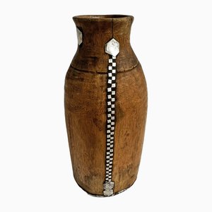 Vintage Tutsi Topf aus Holz, 1960er