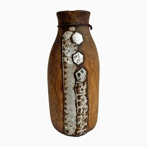 Vintage Wooden Tutsi Jar, 1960s