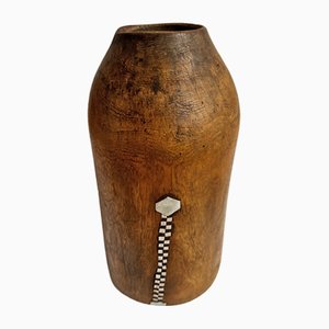 Vintage Wooden Tutsi Jar, 1960s