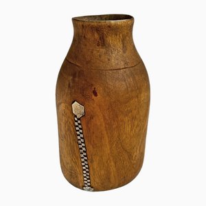 Vintage Tutsi Dose aus Holz, 1960er