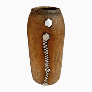 Vintage Tutsi Dose aus Holz, 1960er