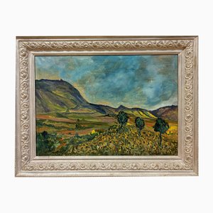 Pite Sarranof, Sunflowers, 2007, Painting, Framed