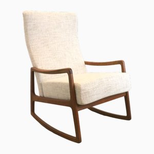 Vintage Rocking Chair attributed to Ole Wanscher for France & Søn / France & Daverkosen