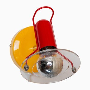 Lampada da parete vintage postmoderna in metallo di Paulmann, anni '80