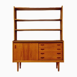 Librería danesa vintage de teca de Bengt Ruda, años 60