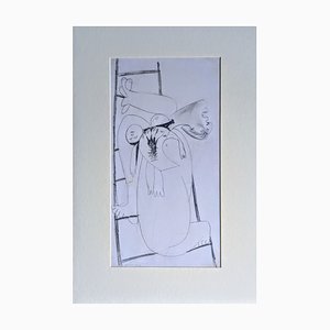 Pablo Picasso, Mujer y niño III: Boceto preparatorio para Guernica, Litografía
