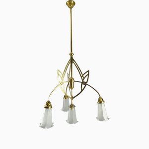 Art Nouveau Ceiling Lamp, Vienna, 1900s