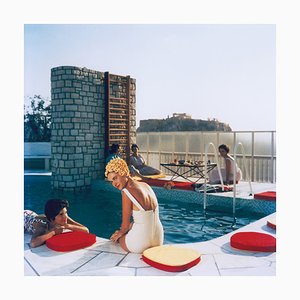 Slim Aarons, Penthouse Pool, Estate Stamped Photographic Print