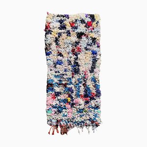 Vintage Moroccan Boucheoruite Berber Rug, 1980s