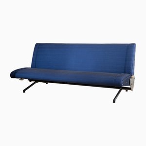 Blaues D70 Sofa von Osvaldo Borsani für Tecno, 1956