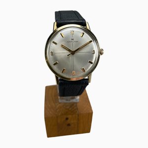 Mid-Century 10K Gold Modern Hamilton Mechanical Wristwatch, 1960