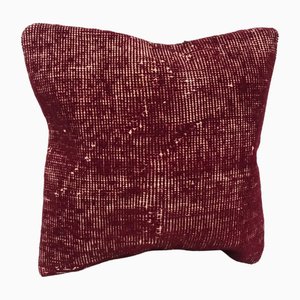 Anatolian Red Floral Cushion Cover, 1960s