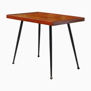 Mid-Century French Coffee Table with Wooden Inlays, 1950s