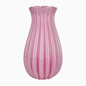 Vintage Pink Vase attributed to Archimede Seguso, Italy, 1950s