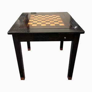 Art Nouveau Game Table with Reversible Table Top, Vienna, 1910s