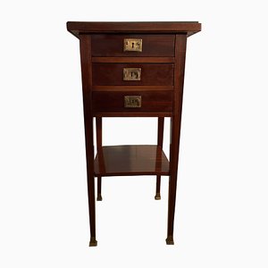 Art Nouveau Side Table with Three Drawers, Vienna, 1910s