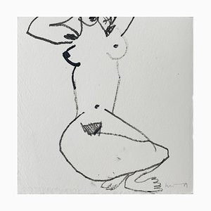 Marta Wakula, Nude, Ink Drawing on Paper, 2022