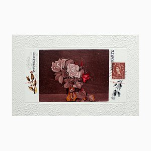 Bogdan Pikulicki, Roses, Impresión y collage en papel, 2018